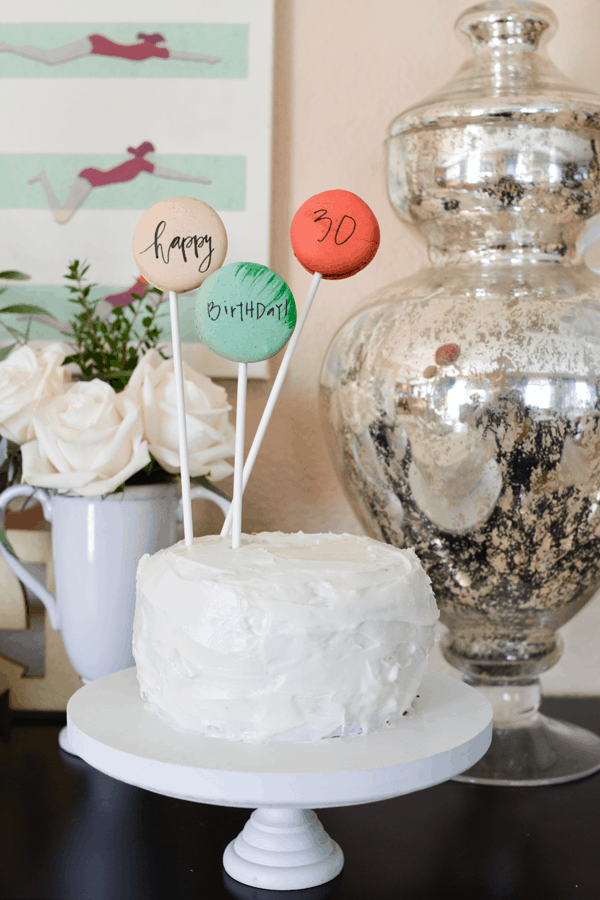 Baby Sprinkle Cake + DIY Cloud Topper // Hostess with the Mostess®