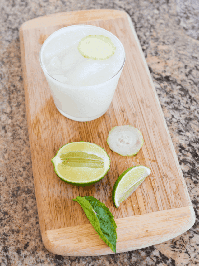 cucumber vodka cocktails with basil