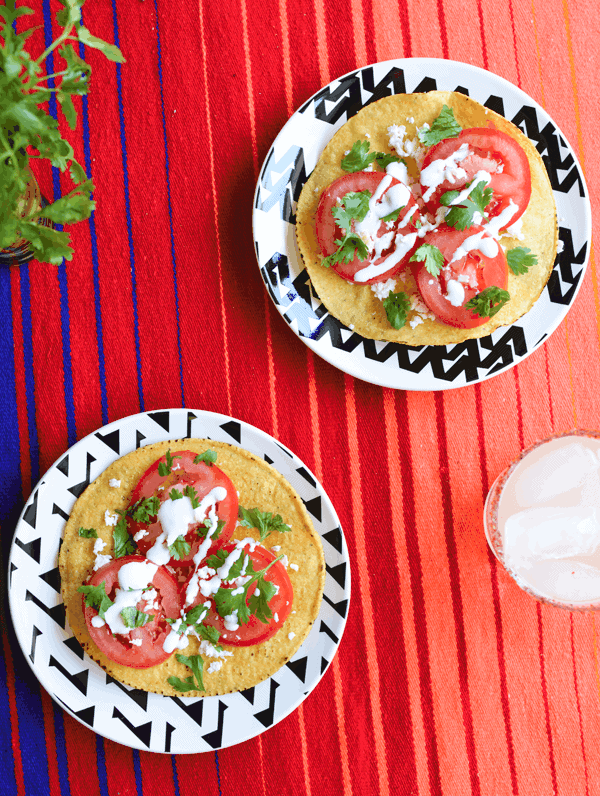 Mexican Caprese Tostada Recipe | Cupcakes and Cutlery