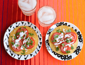 Mexican Caprese Tostada Recipe | Cupcakes and Cutlery