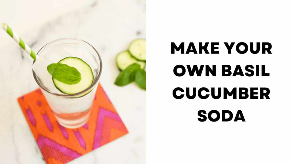 Super Refreshing Basil Cucumber Soda Recipe Cupcakes and Cutlery