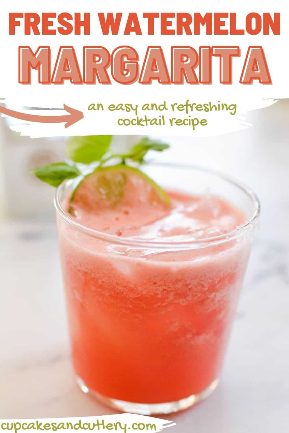 Fresh Watermelon Margarita Recipe - Cupcakes and Cutlery