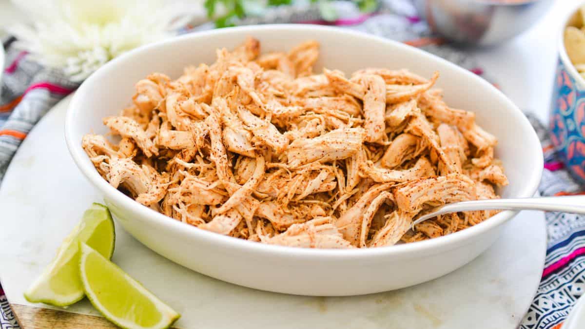 Easy Shredded Chicken Taco Recipe - Cupcakes and Cutlery