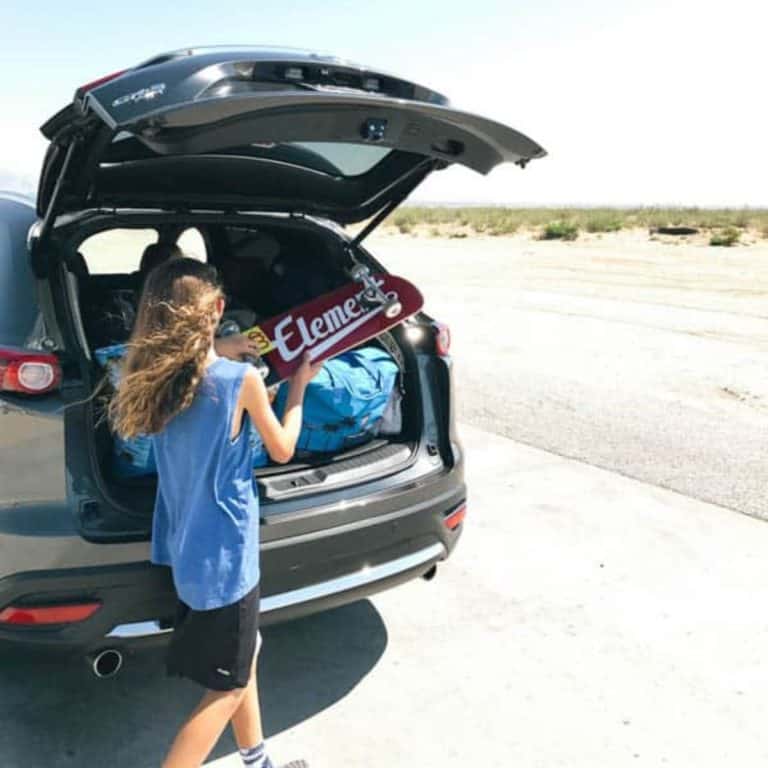 Filling up the back of the Mazda Cx9 with room to spare.