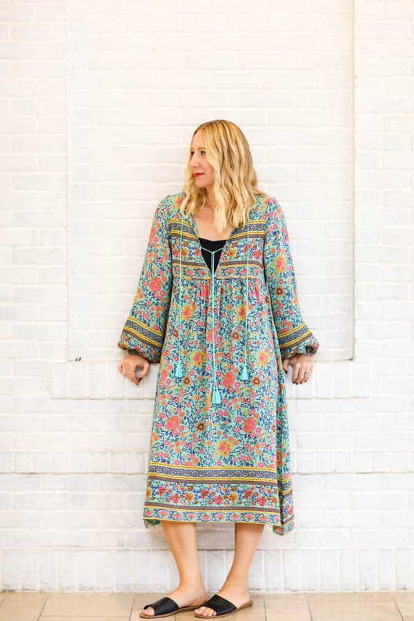 shein boho dress