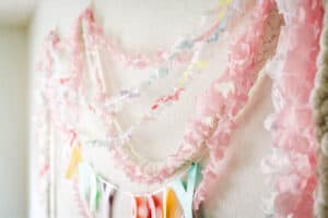 DIY Ruffled Plastic Streamers From A Plastic Tablecloth