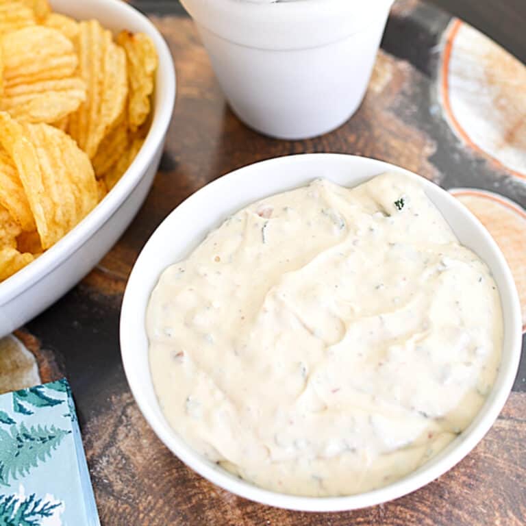 Cream Cheese Bacon Dip Recipe with Sage (No-Bake)