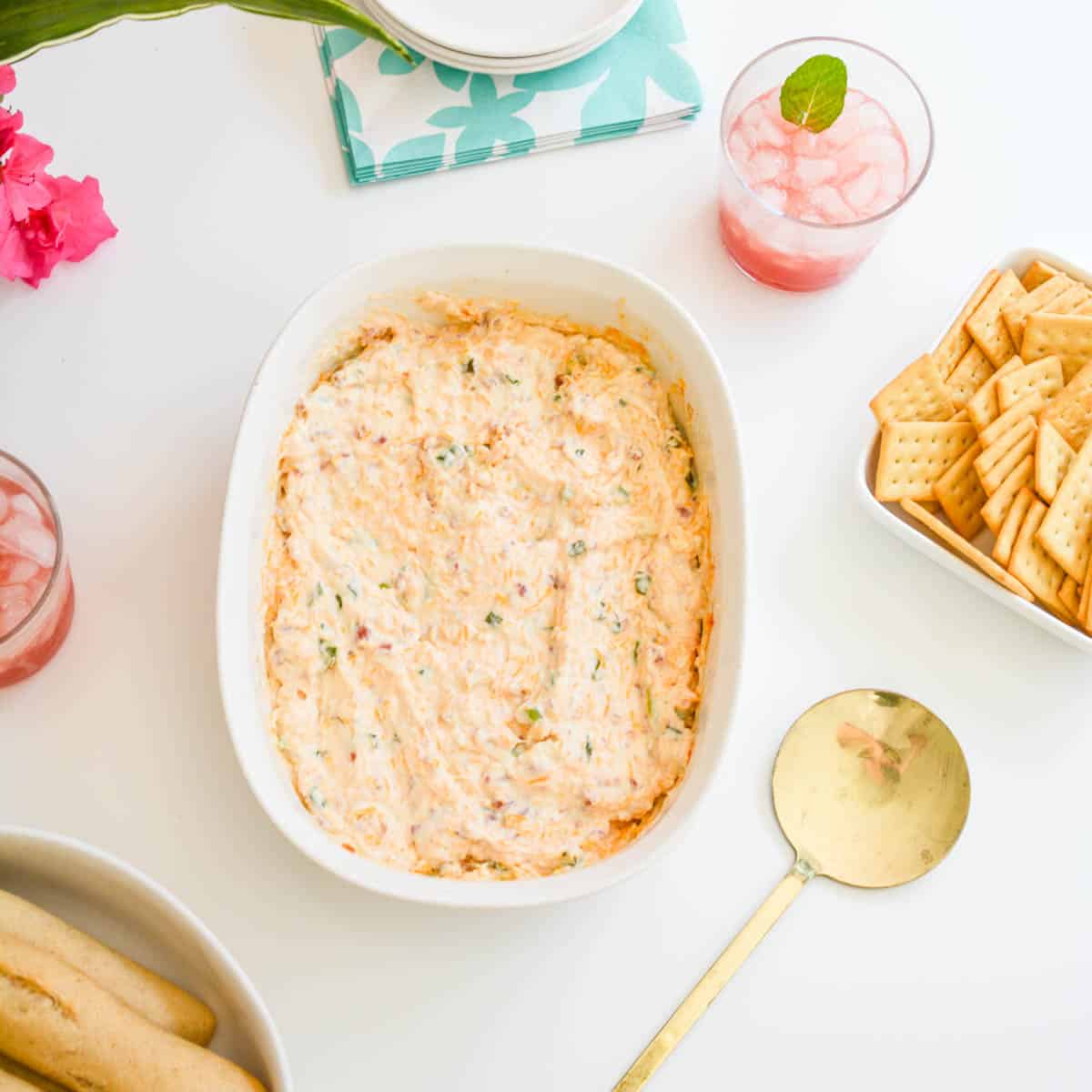 Cheddar Bacon Cream Cheese Dip - The Cheese Knees