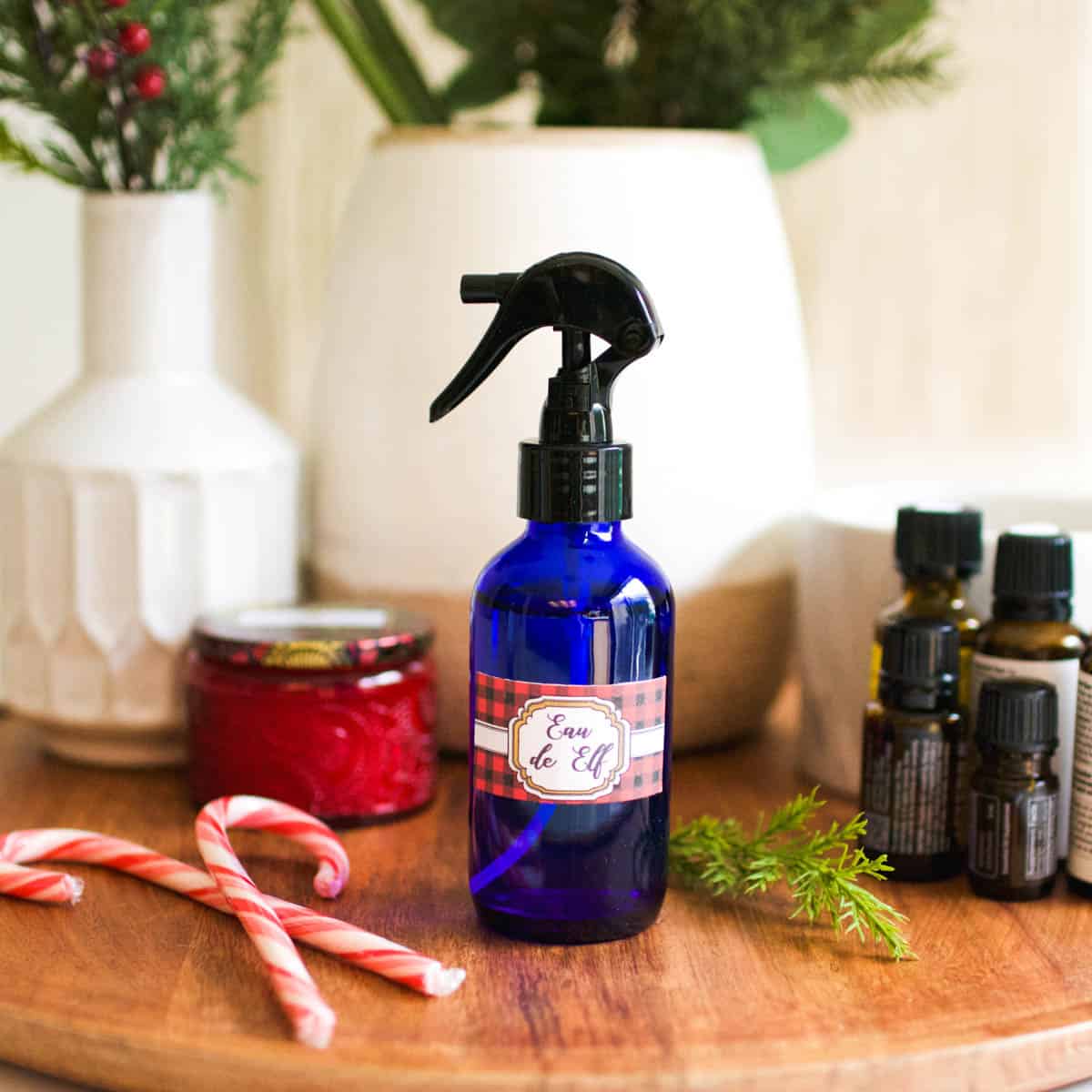 DIY Essential Oil Christmas Room Spray - Cupcakes and Cutlery