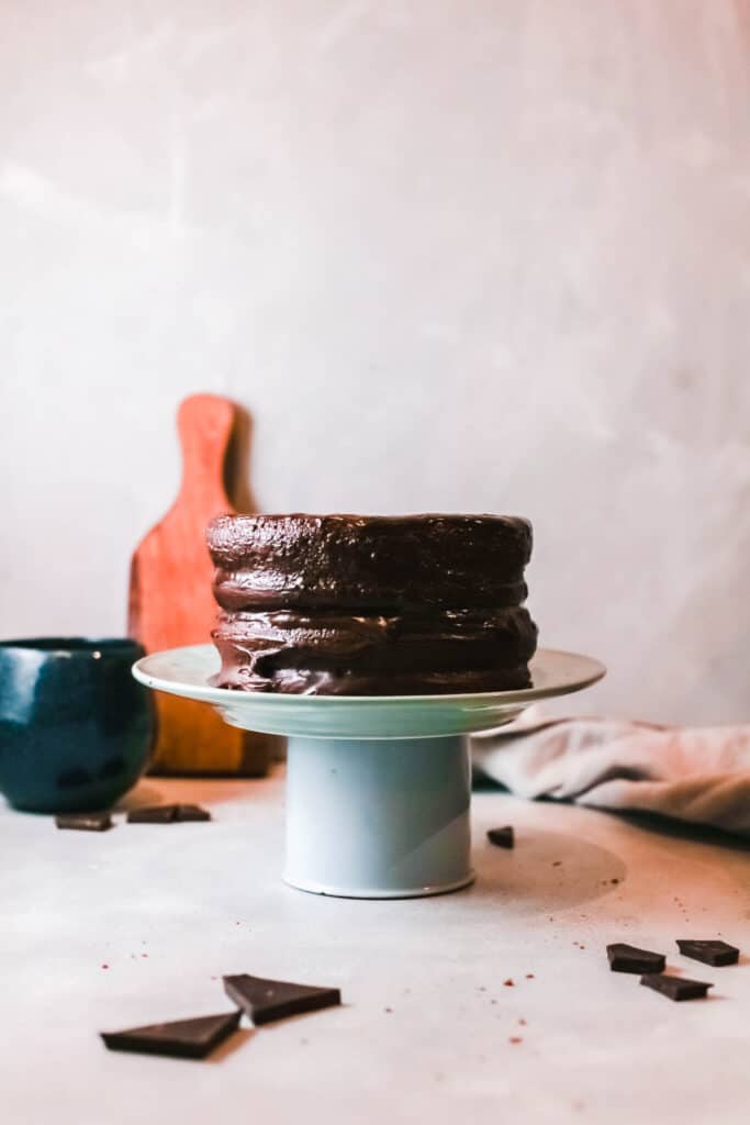 Easy Layered Chocolate Truffle Cake Recipe From a Box - Cupcakes and ...