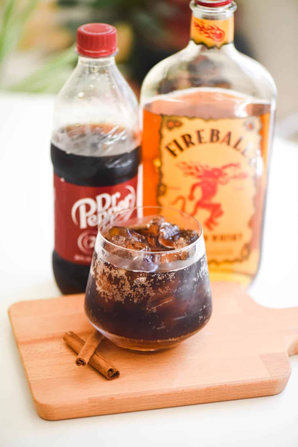 Quick and Spicy Fireball and Dr. Pepper Cocktail - Cupcakes and Cutlery