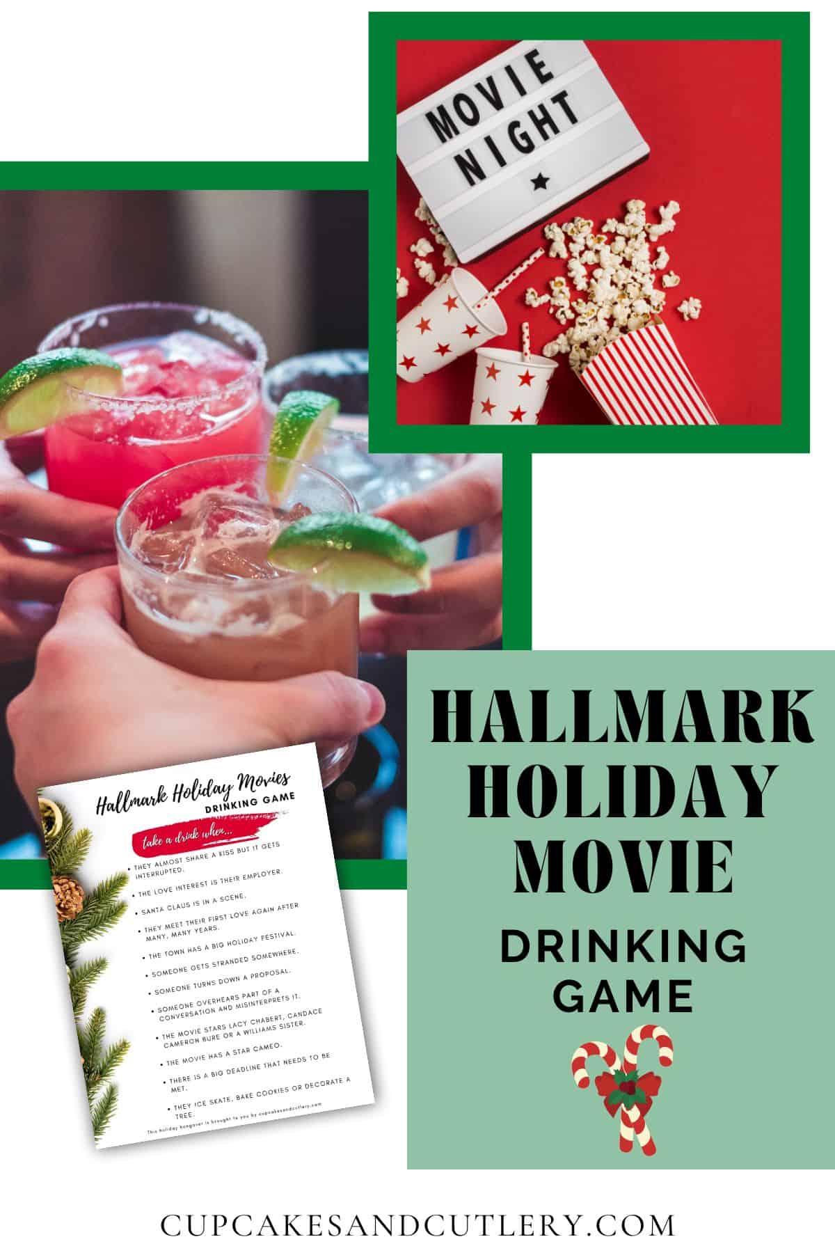 Hallmark Christmas Movie Drinking Game + Printable