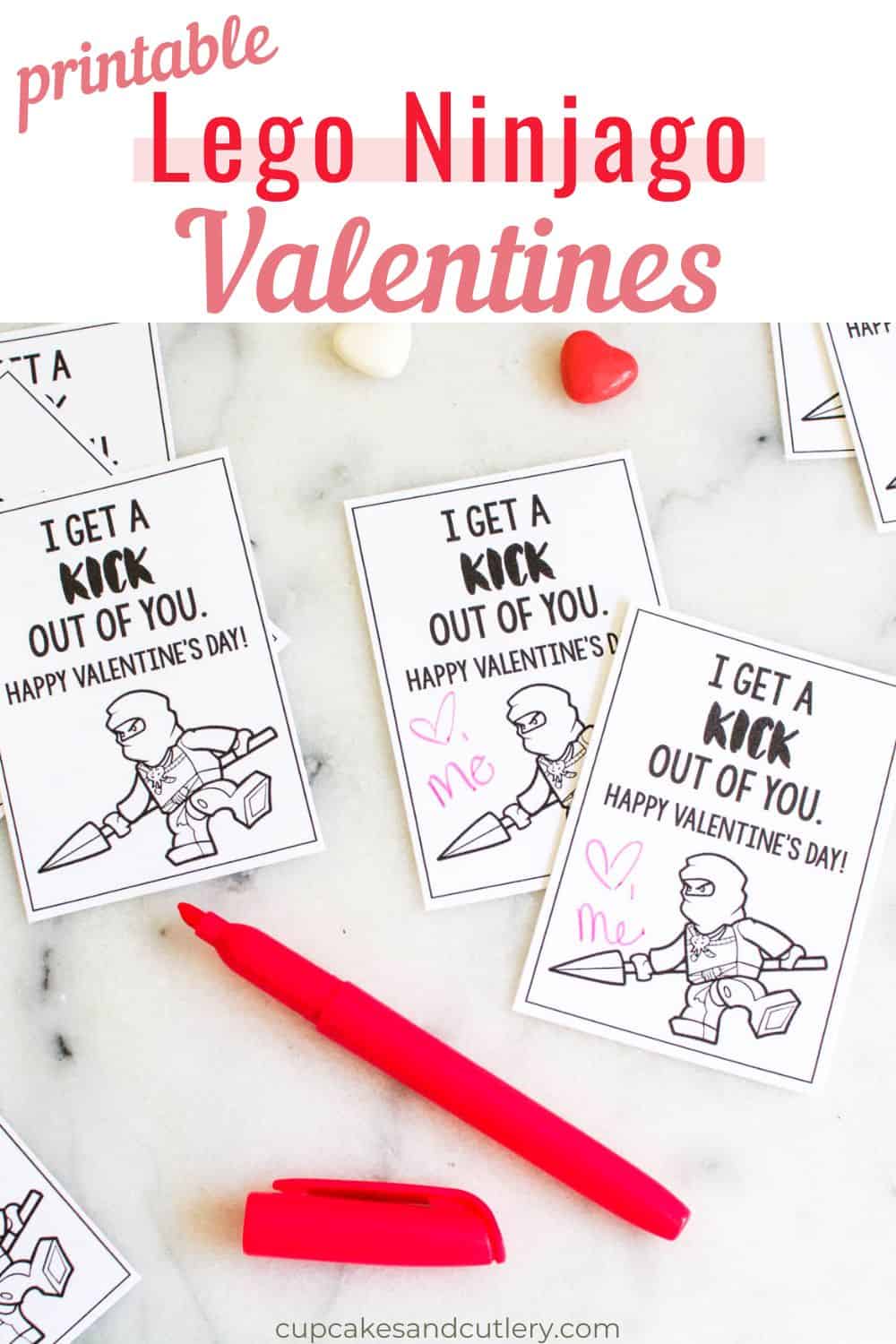 Homemade Printable Ninjago Valentines For Your Kids To Pass Out Free 