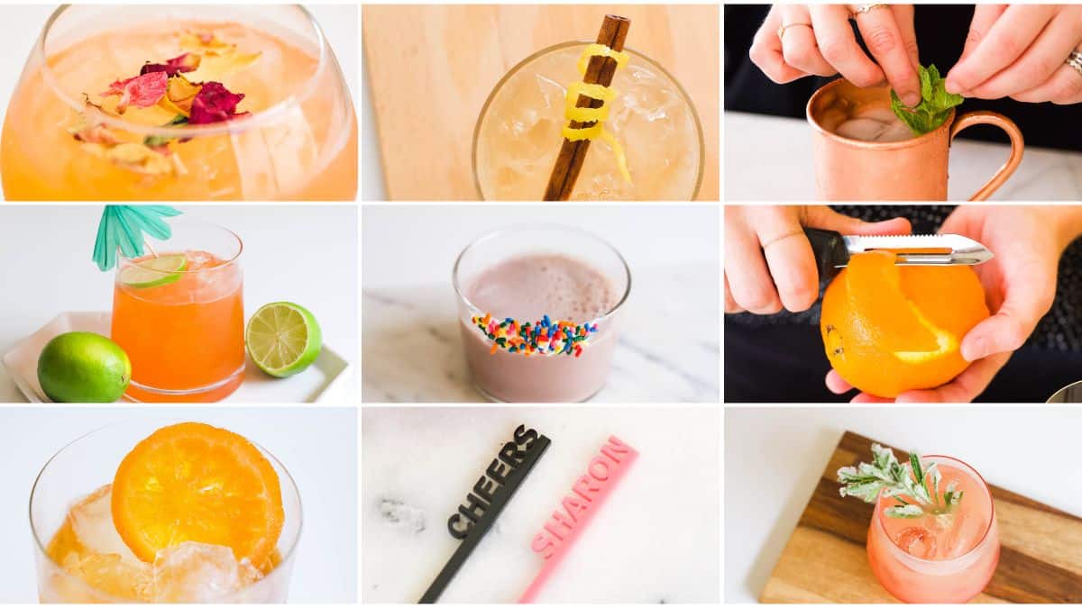 10 Easy Cocktail & Mocktail Garnishes To Make At Home – Frobishers
