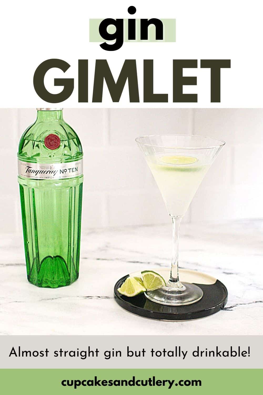 Classic Gin Gimlet Recipe Cupcakes and Cutlery