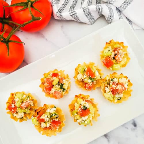 Tomato Olive Phyllo Cups - Life's Ambrosia