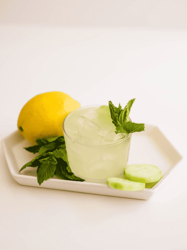 Mint Cucumber Vodka Cocktail With Lemonade Recipe Story Cupcakes And