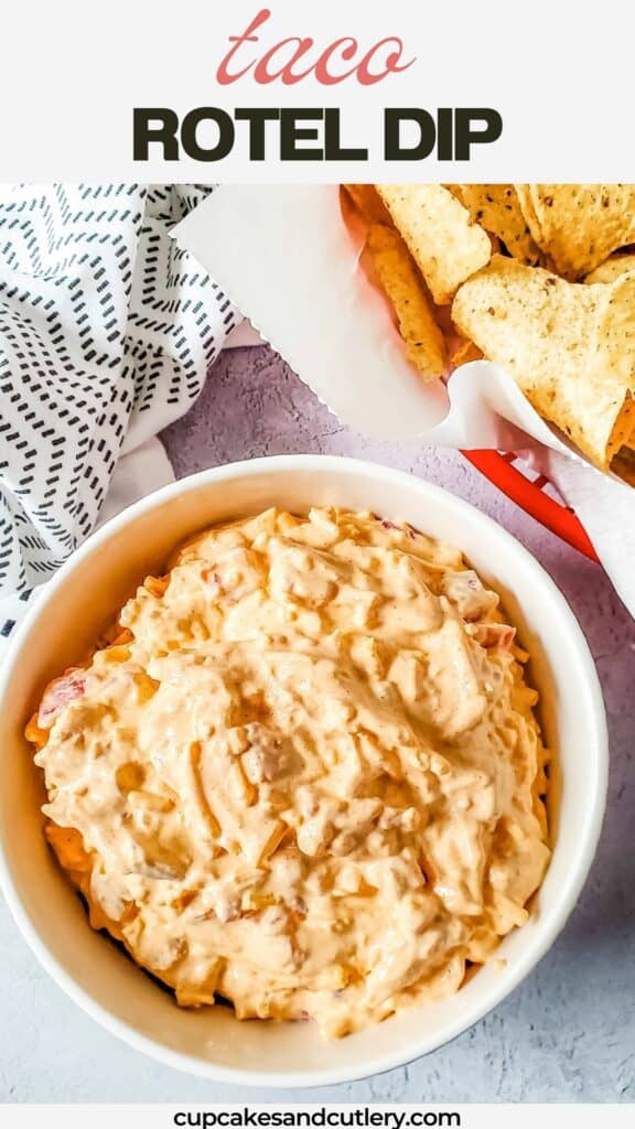 Taco Rotel dip in a bowl.